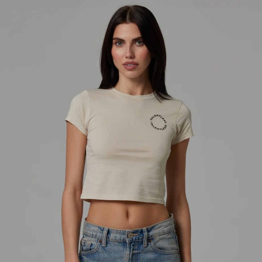 TALENTLESS White Short Sleeve Tee